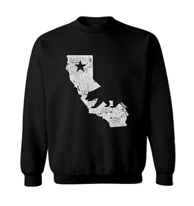 Cali State Map - California Bear Flag USA United States Toddler Crewneck Sweater - Picture 1 of 8