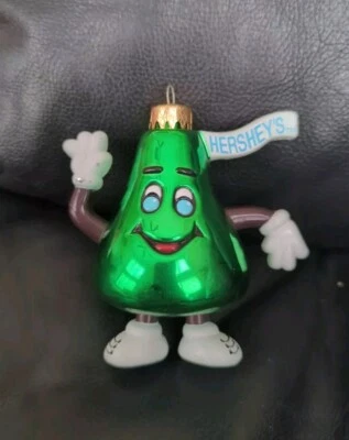 Елочное украшение Hershey's Kisses зеленое винтажное 1998 Hershey  - Изображение 1 из 4