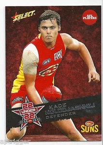 2014 AFLPA Under 22 Kade KOLOJASHNIJ Gold Coast - Picture 1 of 1