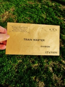 1909 TRAIN MASTER Envelope: Pennsylvania Railroad, West Jersey Seashore Railroad - Picture 1 of 6
