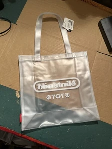 Nintendo Store Kyoto Japan Limited Edition Clear Vinyl Tote Bag NEW - Picture 1 of 4