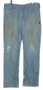 Carhartt Holter Men's Blue Denim Jeans 101483-980 Size: 36x32 WITH STAINS READ - Picture 1 of 12