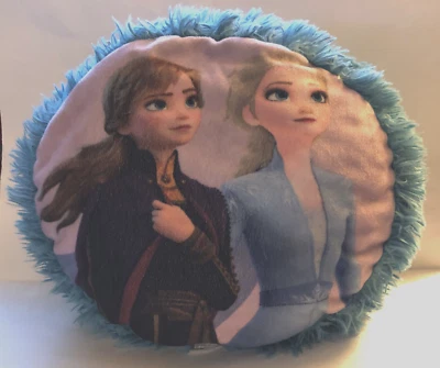 16" 2 sided Disney FROZEN II circular character pillow - Image 1 of 2