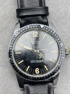 Orologio uomo vintage ingersoll Smiths Divers Watch 17 Jewels Lever (non funzionante) - Foto 1 di 24