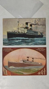 MARINA MERCANTILE PIROSCAFO SS NGI-LOTTO 2 CARTOLINE-C62-182 - Picture 1 of 1