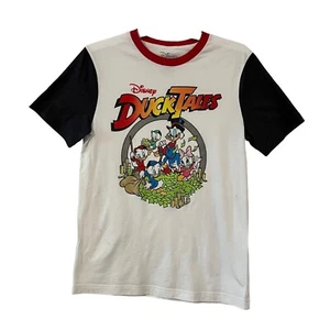 Ducktales Vintage Style T Shirt Adult 2XL White Black Short Sleeve Money Coins - Picture 1 of 18