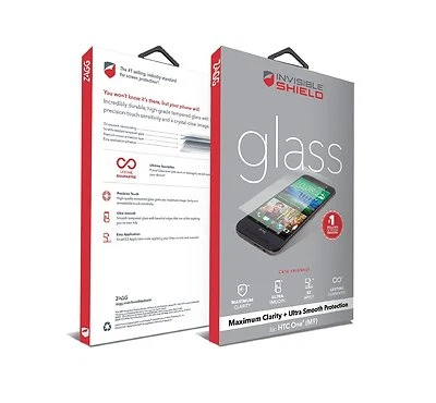Zagg HTC One M9 Invisible Shield Tempered Glass Screen Protector  - Image 1 of 2