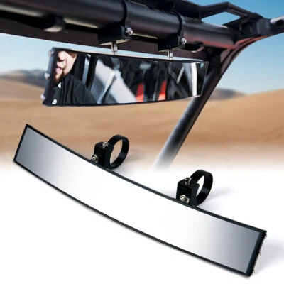 17.5" Aluminum Rear View Center Mirror 1.75" Bar For Polaris RZR 800 900 XP 1000 - Image 1 of 4