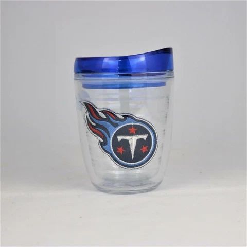 Tennessee Titans NFL Officially Licensed 12oz Logo Patch Tumbler w/Lid Cover