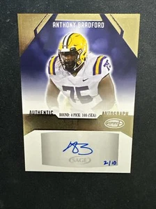 2023 Sage Collectibles Aspire RC Auto Gold SP ASP-AB Anthony Bradford 2/10 - Picture 1 of 2