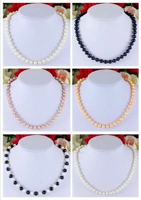 Ketten, Südsee-Perlen-Halskette mit Magnet Verschluss 1 St.40,45,50,55,60 cm Neu - Bild 1 von 2