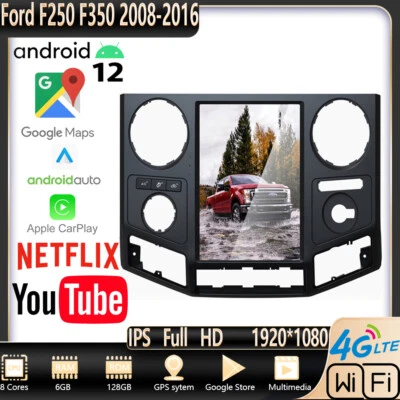12.1" Android Car Radio For Ford F250 F350 2008-2016 Carplay Multimedia Player - Image 1 of 4