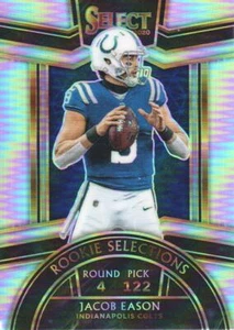 2020 Select Football Rookie Selections Silver #RS-24 Jacob Eason - Picture 1 of 2