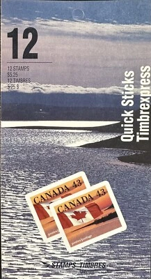 Canada stamp Booklet Pane of 12 #1389a The Canadian Flag over Shoreline Mint NH — 第 1/3 张图片