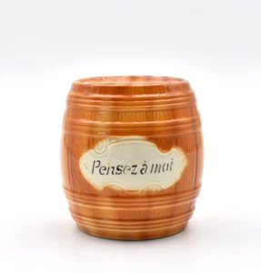 St Clement KG Antique Moneybox To Break Potato Glazed Barrel Piggy Bank - Picture 1 of 7