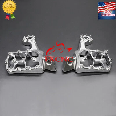 For Yamaha WR250F 2001-2016 WR400F 1999-2000 CNC Footpegs Pedals Footrests Foot - Image 1 of 4