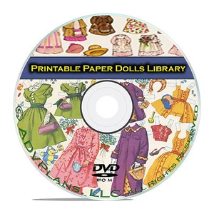 Vintage Printable Paper Dolls, 2,000 included, McCall, Victorian Doll CD DVD - Picture 1 of 1