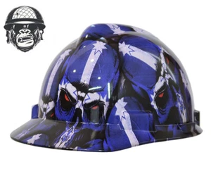 Custom Hydrographic Safety Hard Hat Mining Industrial EUREKA SKULLS CAP - Picture 1 of 5