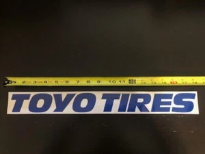 Toyo Tires Logo 17"X2" Decal Sticker car truck window laptop wheel suv offroad - Picture 1 of 1