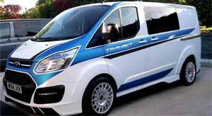 Fits Ford Transit Custom Full M Sport Graphics Kit Decals Any Logo SWB - Bild 1 von 11
