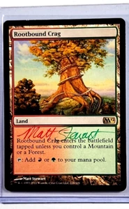 2012 MTG Magic the Gathering M12 AP Artist Proof Auto Autograph Rootbound Crag - Picture 1 of 2