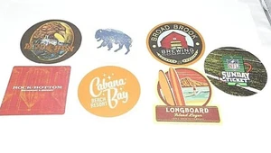 Sottobicchieri Beer Brewery Resort lotto di 7 Kona Rock Bottom NFL fango gallina uomo grotta  - Foto 1 di 6