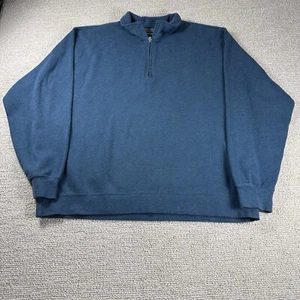 Orvis 1/4 Zip Pullover Sweater Sweatshirt Teal Men’s Size XXL - Picture 1 of 6