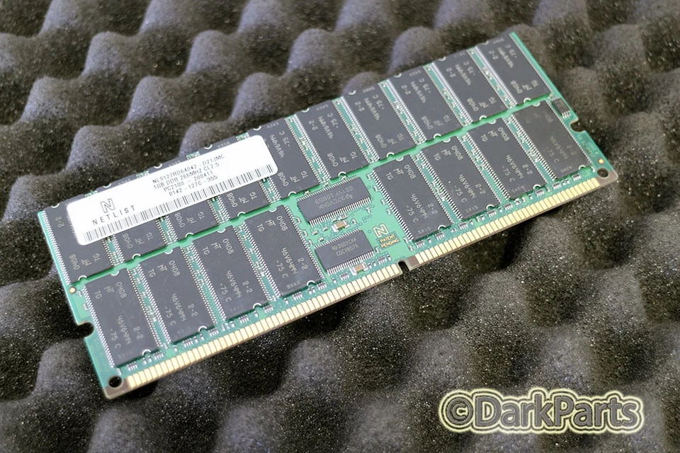Netlist NL9127RD64042-D21JMC PC2100-200411 1GB DDR Server Memory RAM - Image 1 of 1