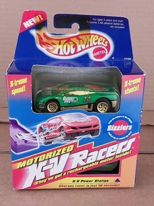 Hot Wheels Auto da Corsa Motorizzata X-V Racers Quaker State Sizzlers Vintage 1996 - Foto 1 di 6