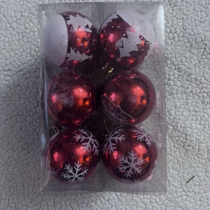 12 rote Weihnachtsschmuck Neu - Bild 1 von 6