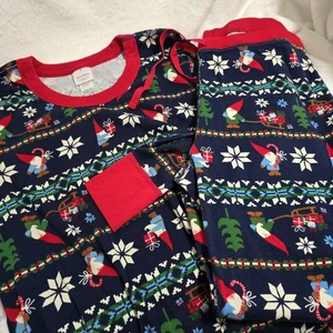 Hanna Anderson Christmas Gnome Pajamas Womens XL - Picture 1 of 11