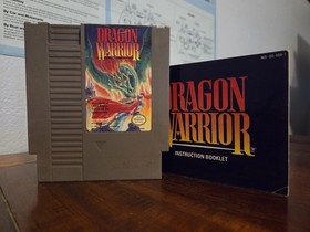 Dragon Warrior (Nintendo NES, 1989) with Manual