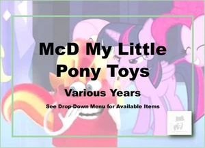 McDonald's My Little Pony Toys-Vintage to Modern-Choose! - Picture 1 of 37