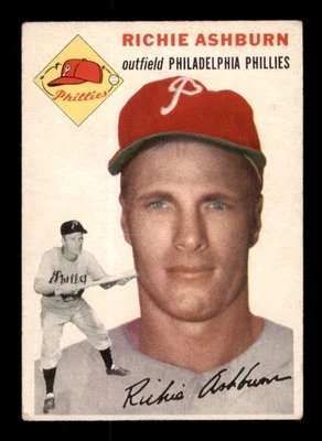 1954 Topps # 45 Richie Ashburn VG-VGEX - Image 1 of 2