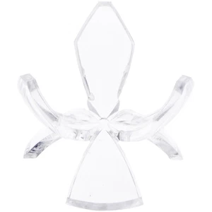 Plymor Clear Acrylic Sphere Flower Petal Display Stand, 1.5" H x 2" W x 2" D - Picture 1 of 2