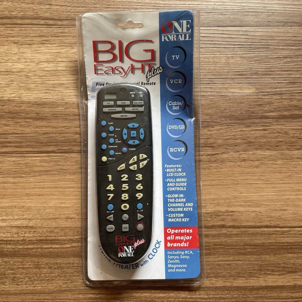 Big Easy HT Plus Five Device Universal Remote New In Sealed Original Package - Image 1 of 4