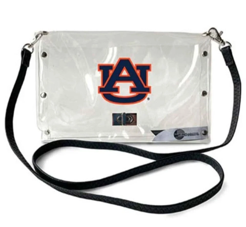 Auburn Tigers Clear Envelope Purse NEW - Image 1 of 1