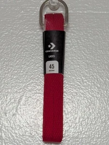 Converse 45" Lowtop Unisex Red Flat Shoelaces - fits 7 to 8 eyelets - Picture 1 of 2