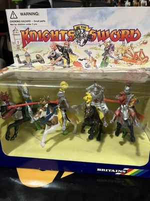 Britains Deetail #7744 Mounted Silver Knights - Image 1 of 4