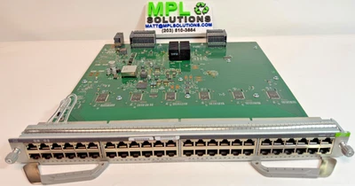 Tarjeta de línea de conmutador UPOE de 48 puertos Cisco C9400-LC-48T Catalyst serie 9400/9404 Foto 1 de 4