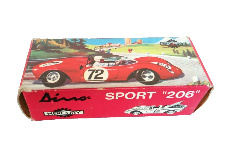 Mercury 1/43 Dino Sport 206 Rosso N.186 Rif 45 Con Scatola Tbe Made IN Italia - Immagine 1 di 4