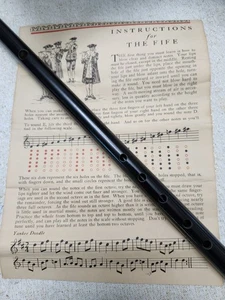 Alte March FIFE Flöte Trommelflöte Musikkapelle Flöte 17" - Bild 1 von 5
