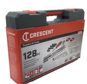 Crescent Mechanic Tool Set, SAE & Metric, 128 pc with Case New - Picture 1 of 6