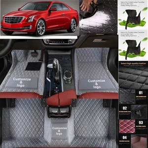 For Cadillac ATS coupe Car Floor Mats Anti-Slip Carpets Handmde Liners - Foto 1 di 42