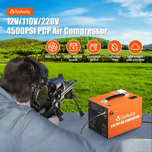 350W tragbare Pumpe 30MPA 12V/110V PCP Luftkompressor für Gewehr Luftpistole Paintball - Bild 1 von 12