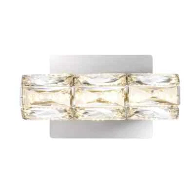 Aplique de pared LED cromado y cristal Keighley decoradores del hogar Foto 1 de 4