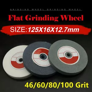 5" Bench Grinder Grinding Wheel Silicon Carbide,Corundum 46/60/80/100 Grit KF - Picture 1 of 13