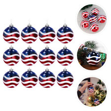  12pcs Independence Day Decorations 4th of July Hanging Balls Ornament