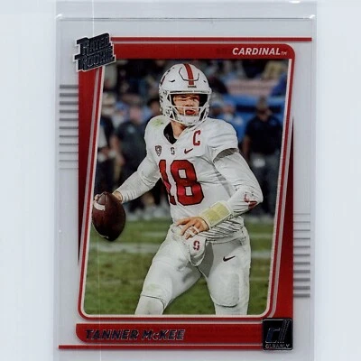 2023 Panini Chronicles Clearly Donruss Draft Picks Tanner McKee RC #48 Stanford - Image 1 of 2