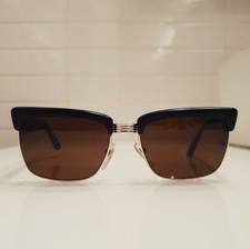 1960s RODENSTOCK REMO german browline clubmaster sunglasses 12KGF 54-20 Large